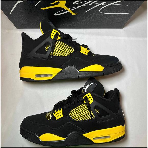 Size 11 - Nike Air Jordan 4 Retro Thunder 2023 Men\'s Shoes Ships Now main image 6